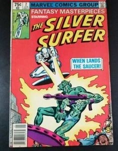 Clean Raw Marvel 1980 FANTASY MASTERPIECES #2 Silver Surfer Reprint NEWSSTAND - Bild 1 von 11