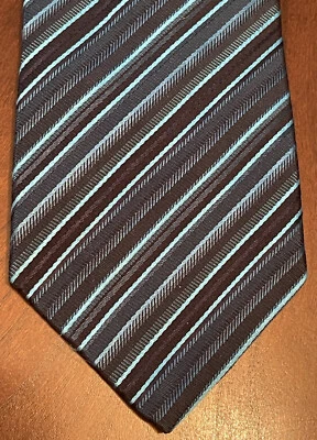Галстук мужской Concepts By Claiborne черный зеленый ручной работы 100% шелк - Изображение 1 из 4