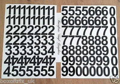 DETAPE 4cm 1.5 inch Self Adhesive Vinyl Sticker Decals Numbers 40mm - 25 Colours