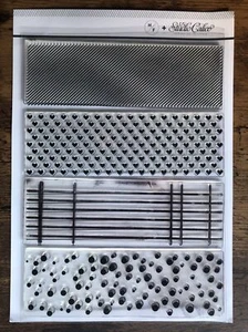 Studio Calico Hello Forever 6”x8” Pattern Builder Stamp Set Grid Hearts Dots - Picture 1 of 4