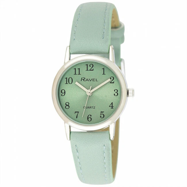 Ravel - Women's Green Strap & Co-ordinating Face , Clear Watch (27mm case)  New - Image 1 of 1