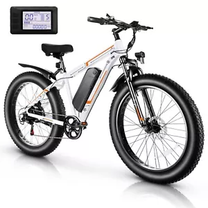 500W Electric Bike for Adults, 26"x4.0 Fat Tire E-Mountain Bicycle 25MPH Ebikes⭐ - Picture 1 of 54
