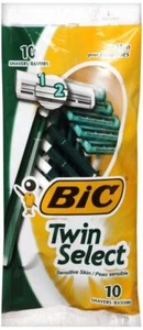 Bic Twin Select Men's Razors 10 Shavers - Picture 1 of 1