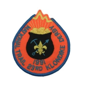 Patch Vintage 1991 Boy Scouts National Trail 23° Klondike Derby BSA - Foto 1 di 4