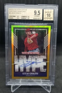 BGS 9.5 2015 ELITE EXTRA EDITION LUCAS GIOLITO HYPE GOLD SIGNATURES #4/5 ROOKIE - Picture 1 of 3
