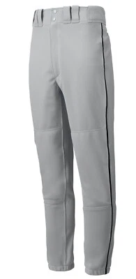 Pantalones de béisbol Mizuno Premier Pro Piped G2 gris/azul marino X-pequeños para hombre adulto Foto 1 de 3
