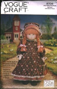 8336 Vintage Vogue Sewing Pattern Early American Doll + Outfit Linda Carr OOP