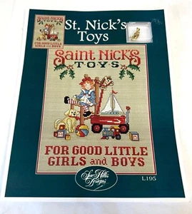 Saint Nicks Toys Cross Stitch Pattern Sue Hillis Designs With Charm - Picture 1 of 6