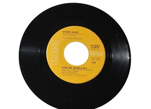 45 RECORD - BOBBY BARE - RIDE ME DOWN EASY - Picture 1 of 1