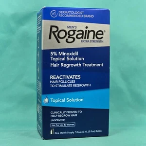 Nuevo para hombre Rogaine Extra Strength 5% Minoxidil suministro de un mes, caducidad 02/2028+ - Imagen 1 de 4