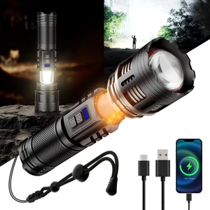 SKYFIRE Torce LED Ricaricabili Alto Lumen con Lampada Ambiente,8000 Super... - Foto 1 di 8