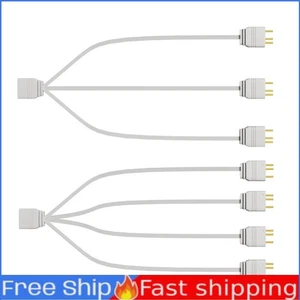 ARGB Splitter Hub 33.5cm Motherboard Extension Cable for Computer Chassis Memory - Afbeelding 1 van 18