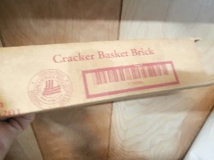 LONGABERGER POTTERY CRACKER BASKET BRICK Warming Stone Item 30201 with Box - Picture 1 of 2