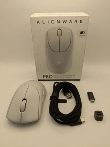 Alienware - Pro Wireless Optical Gaming Ambidextrous Mouse - Wired - Lunar Light - Picture 1 of 2