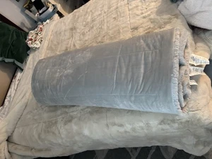 Pottery Barn Christmas comforter bed cover holiday fur velvet party Size Queen - Picture 1 of 10