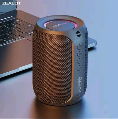 Zealot-S32PRO Powerful Bluetooth Speaker, Bass Wireless, LED Light, Outdoor Spea - Image 1 of 4