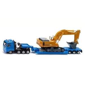 1/87 Liebherr 974 Excavator with MAN Truck & Lowboy Trailer by SIKU SIKU-1847 - Picture 1 of 7