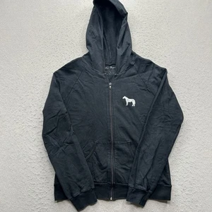 Sudadera con capucha negra con cremallera Cowgirls Don’t Cry para mujer talla grande - Imagen 1 de 10