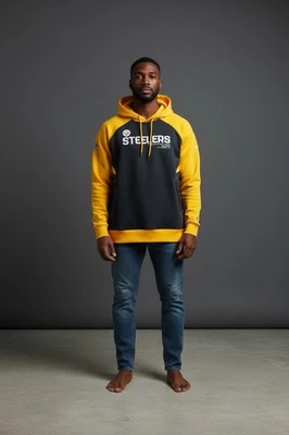 NFL Pittsburgh Steelers Pullover Sudadera con Capucha Pequeña Reebok Onfield Fútbol Foto 1 de 4