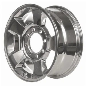 Metallic Polished 5 Spoke 17 x 8 New Wheel - Picture 1 of 1