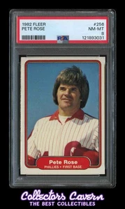 1982 Fleer #256 Pete Rose PSA 8 (NM-MT) - Picture 1 of 2