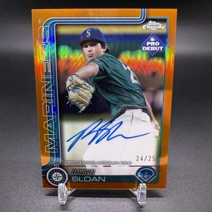#/25! 🚨2025 Topps Pro Debut Chrome Ryan Sloan #PDC-48 Seattle Mariners Rookie - Picture 1 of 2