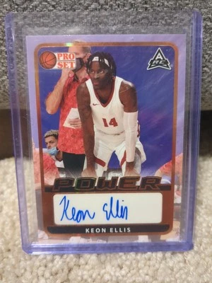Keon Ellis 2022 Leaf Pro Set Basketball Power Bronze Autograph Kings Auto TT5 - Image 1 of 3
