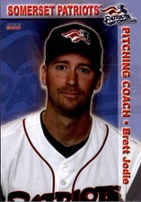 2010 Somerset Patriots Choice #2 Brett Jodie Pitching Coach Baseball Card