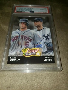 2006 SP Authentic Derek Jeter, David Wright rookie Baseball Heroes-Psa 10-Pop 2 - Picture 1 of 3