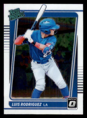 2021 Donruss Optic Rated Prospects #18 Luis Rodriguez - Image 1 of 2