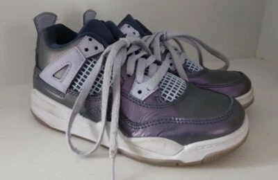 Nike Air Jordan Retro 4 SE Azul Monzón BQ9042-400 Niños Niñas Talla 11 C. Foto 1 de 4