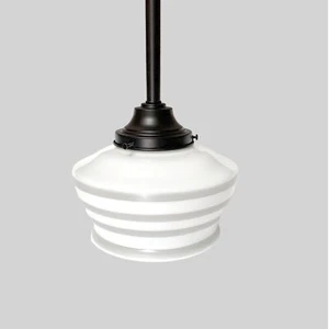 Schoolhouse Electric | Union 4 Pendant - True Black with Ogee Shade. - Picture 1 of 1