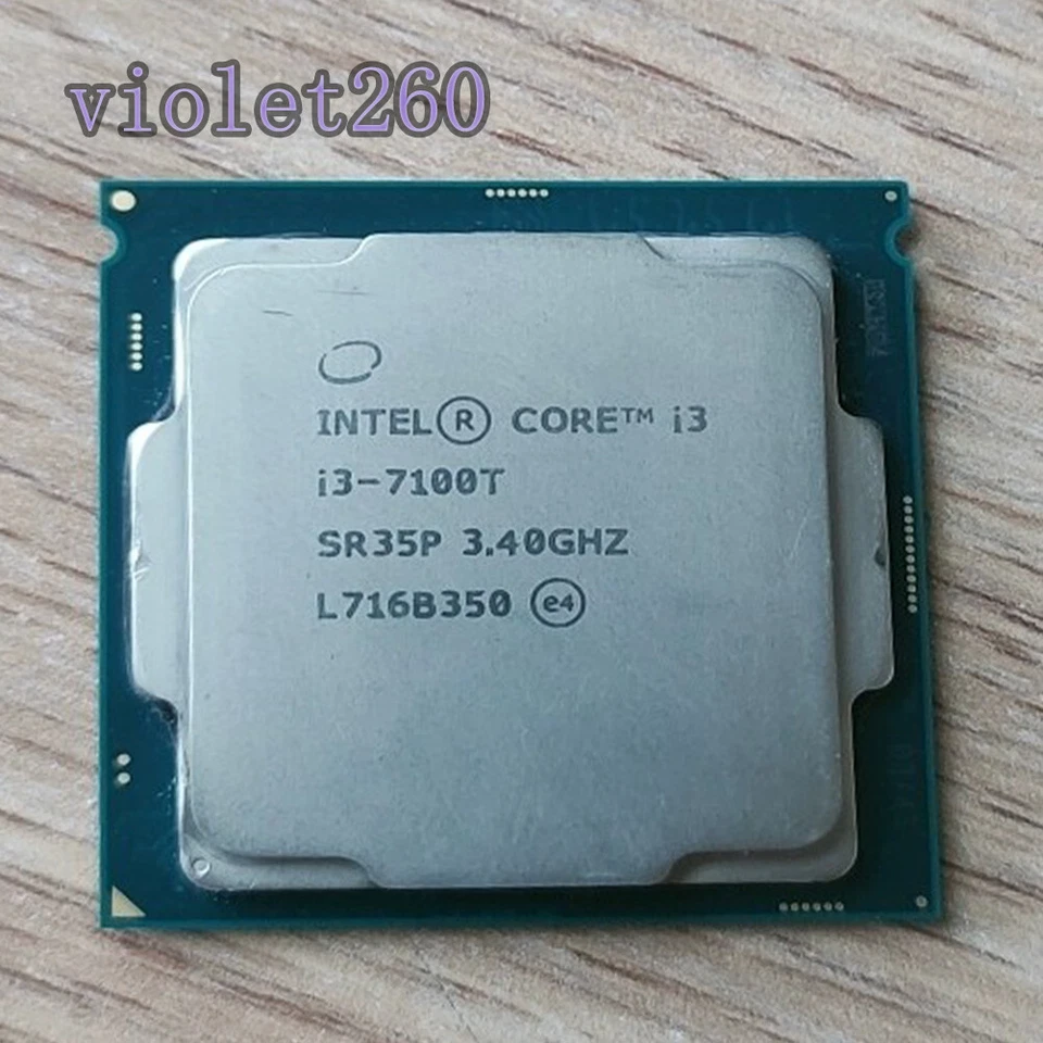 7th Gen Intel Core i3-7100T LGA 1151 CPU Processor SR35P Dual-Core  3.4 GHz - Image 1 of 1