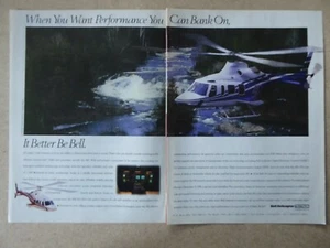 11/1995 PUB BELL HELICOPTER TEXTRON 430 HELICOPTERE HUBSCHRAUBER ORIGINAL AD - Foto 1 di 1