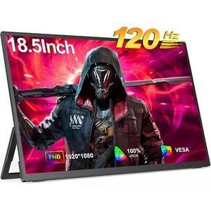 18.5" 120Hz Gaming Monitor Portable Monitor 1920*1080 Freesync Screen 100% sRGB - Picture 1 of 9