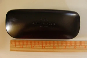 "Estuche para gafas Coach New York negro nuevo caparazón aprox 6"" x 2" - Imagen 1 de 2