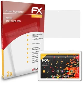atFoliX 2x Screen Protection Film for Archos T101 FHD2 WiFi matt&shockproof - Picture 1 of 8