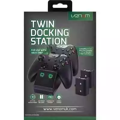Venom Xbox One Twin Docking Station With 2X Rechargeable Battery Packs Black - Image 1 of 4