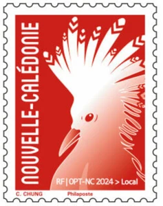 New Caledonia - Cagou Chung - Red - Picture 1 of 1