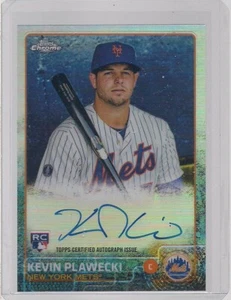 Kevin Plawecki refractor novato automático 404/499 2015 Topps cromo béisbol - Imagen 1 de 2