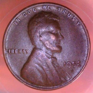 1952 S BALL "S" SERIF Die Chip / Cud Wheat Penny Cent ERROR 3019 - Ali - Picture 1 of 12