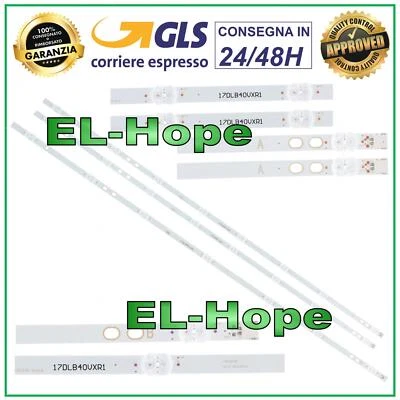 KIT 3 BARRE STRIP LED PER TV 40" TELEFUNKEN LB215 LB216 VES400UNDS-2D-N11 N12