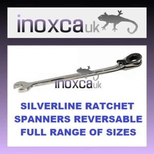 SILVERLINE REVERSABLE RATCHET SPANNER CR-V METRIC RING / OPEN END ENDED ALL SIZE - Picture 1 of 4