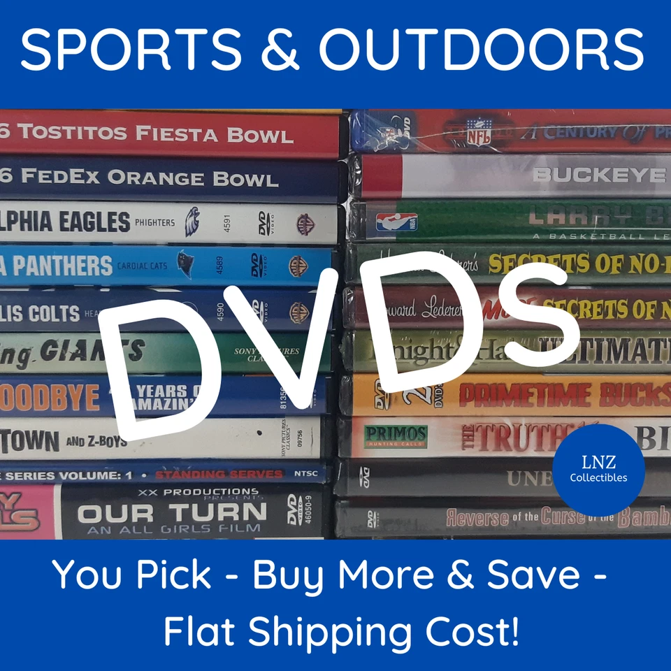 Sports Documentary DVDs Outdoor Games Movies Hunting Fishing *You Pick* *Read* - Image 1 of 1