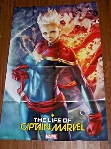 Life of Captain Marvel #1 Promo Poster 24" x 36" Marvel 2018 Stanley Artgerm Lau - Picture 1 of 4
