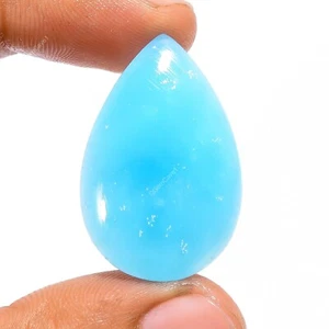 19.00 Cts Smithsonite Gemstone Pear Cabochon Natural 31X20X5 mm - Picture 1 of 6