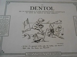 Pub 1927 - Le Dentol Poulbot Kinder am Strand - Bild 1 von 1