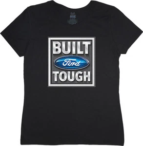 Ladies t-shirt Built Ford Tough design women's tee shirt mustang racing ford - Picture 1 of 1