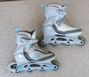 Pattini in linea K2 KINETIC 78 bianco/grigio. 7 donna - Foto 1 di 7