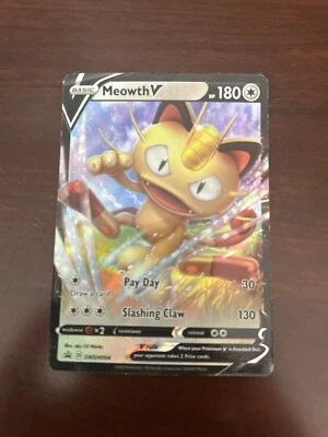 Meowth V SWSH004 SWSH: Sword & Shield Promo Cards Holo - Image 1 of 2